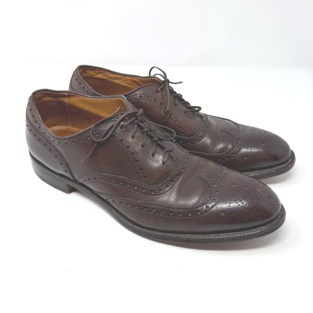 Alden‎ New England 902 Mens  10 A/AAA Leather Wingtip Brogue Oxford Dress Shoes